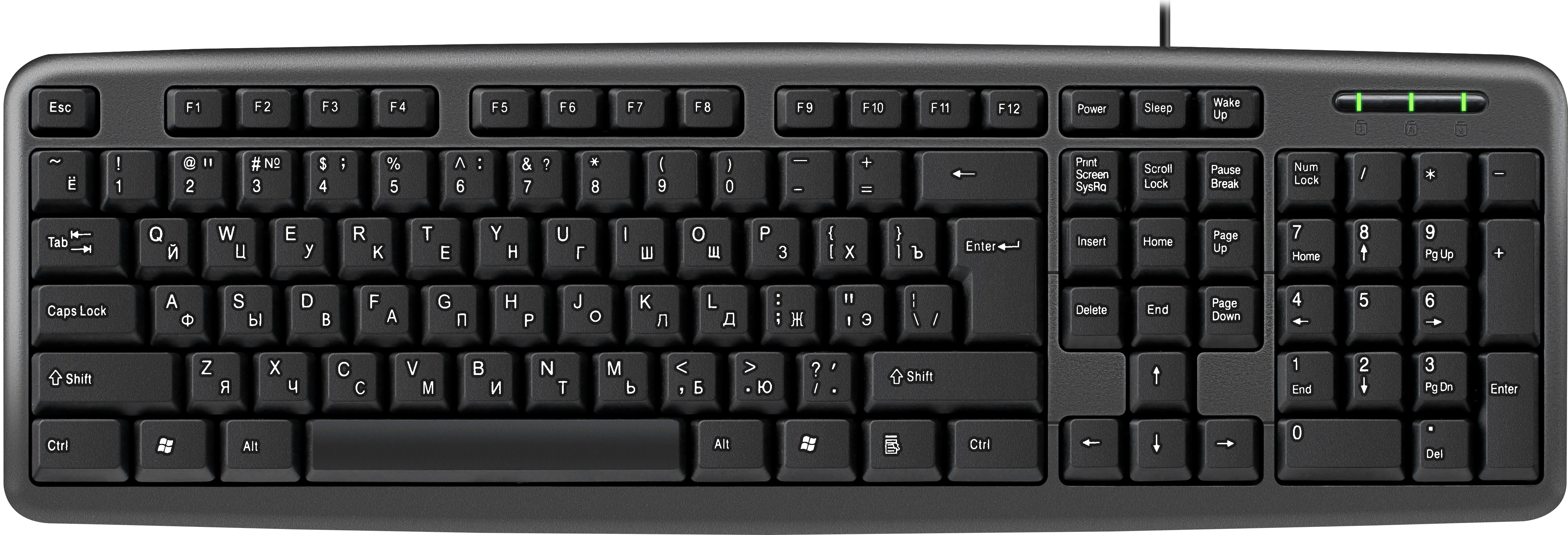 Клавиатура Defender HB-420, Wired, Black, USB