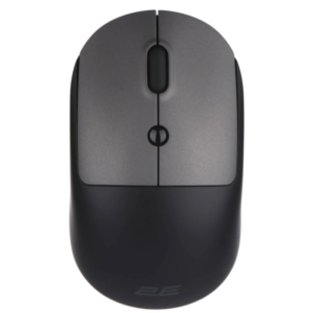 Мышь 2E MF218, Black-Gray, Wireless, Optical, 1600dpi, AA, BT, 2.4GHz, USB