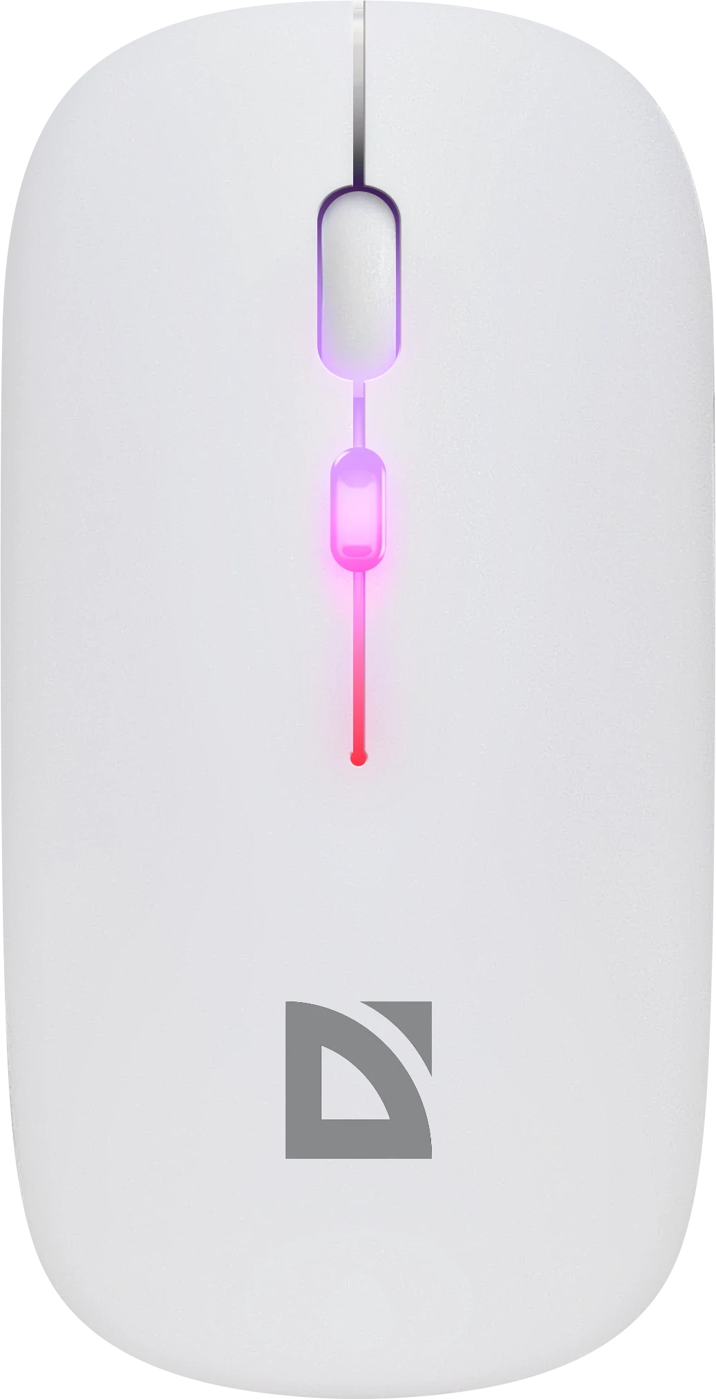 Мышь Defender Coda MB-261, White, Wireless, Optical, 1600dpi, BT, 2.4GHz, 300mAh, RGB, USB