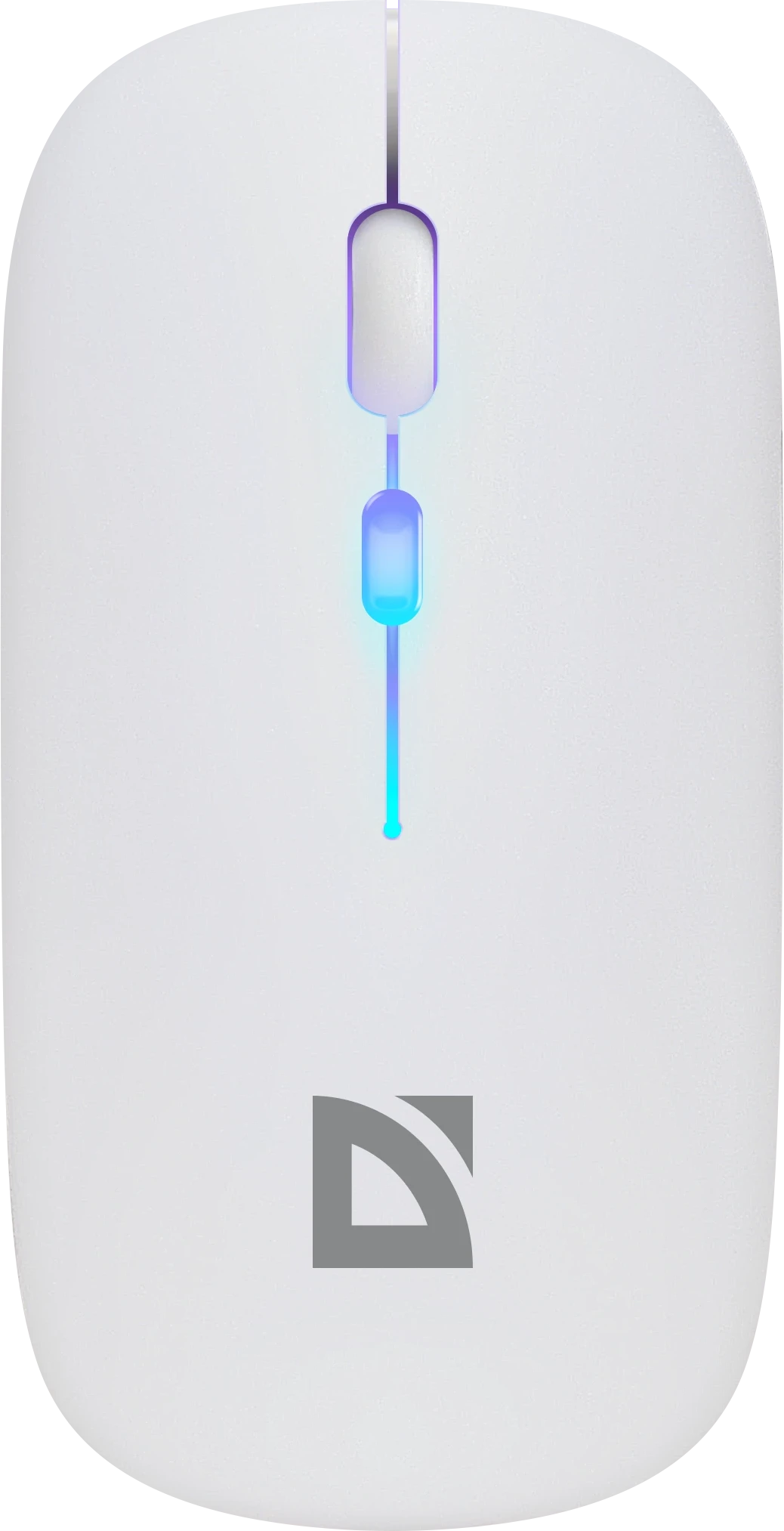 Мышь Defender Coda MB-261, White, Wireless, Optical, 1600dpi, BT, 2.4GHz, 300mAh, RGB, USB — 2