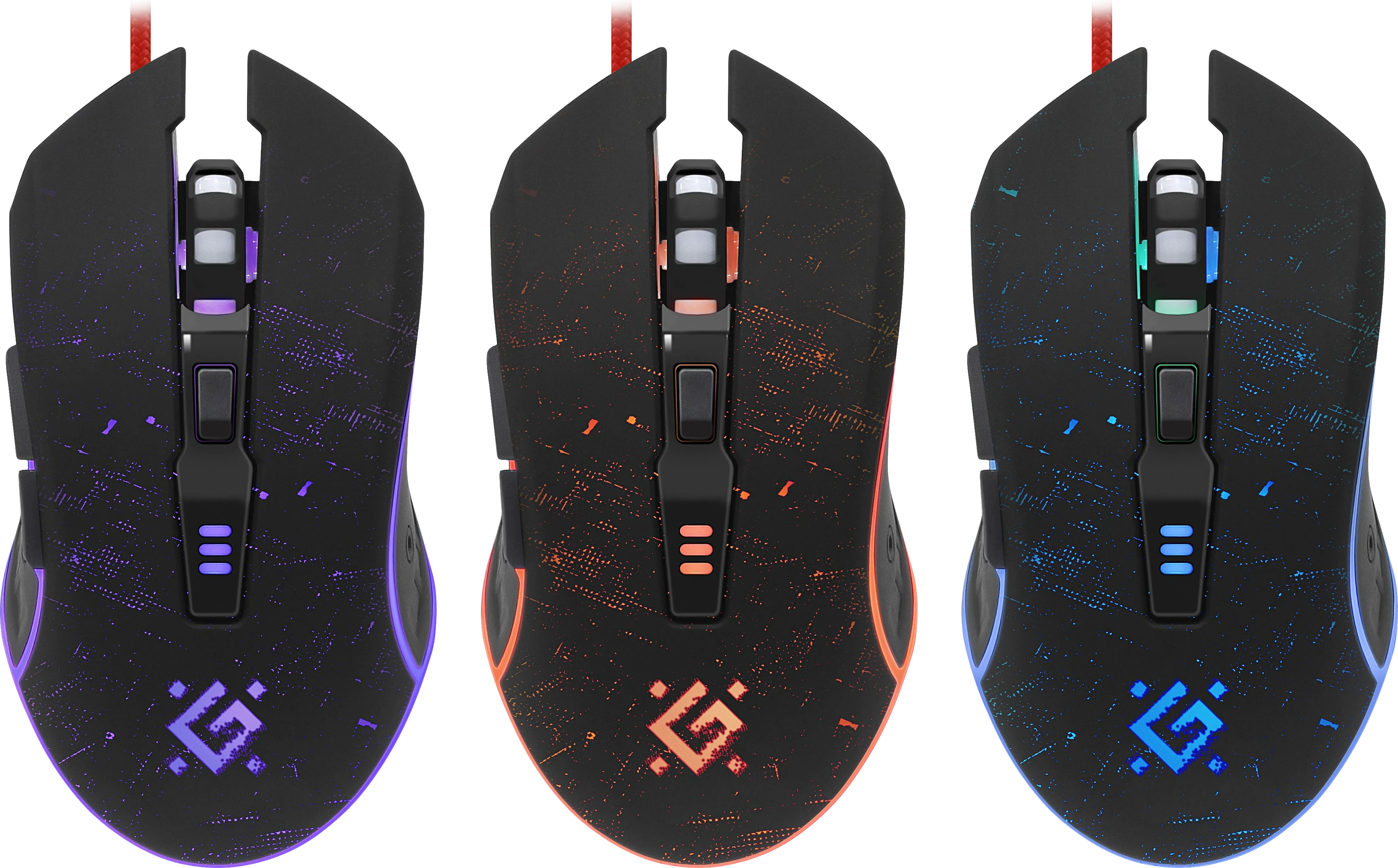 Мышь Defender Draglen GM-907, Black, Wired, Gaming, Optical, 7200dpi, RGB, USB — 2