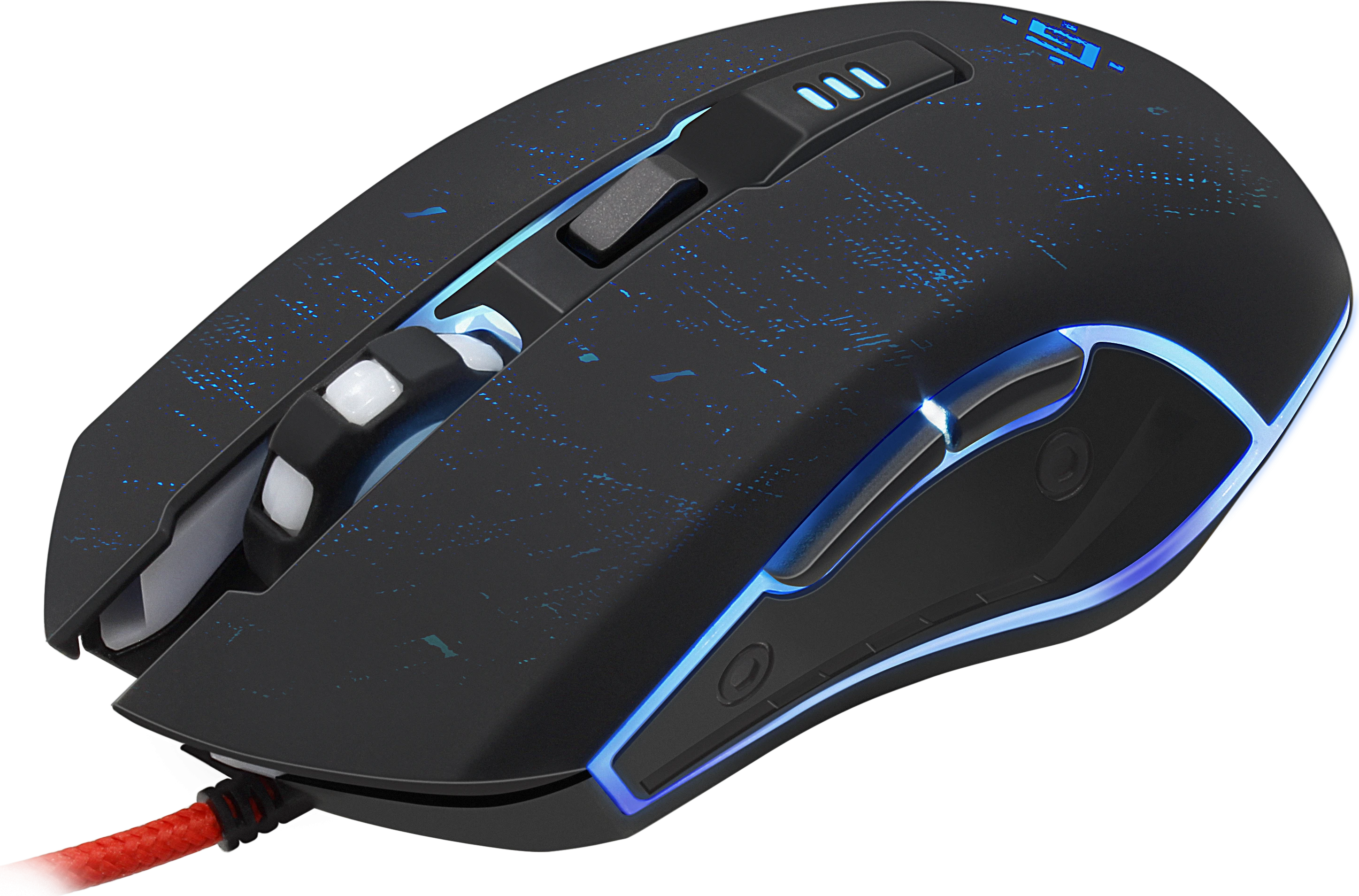 Мышь Defender Draglen GM-907, Black, Wired, Gaming, Optical, 7200dpi, RGB, USB — 3