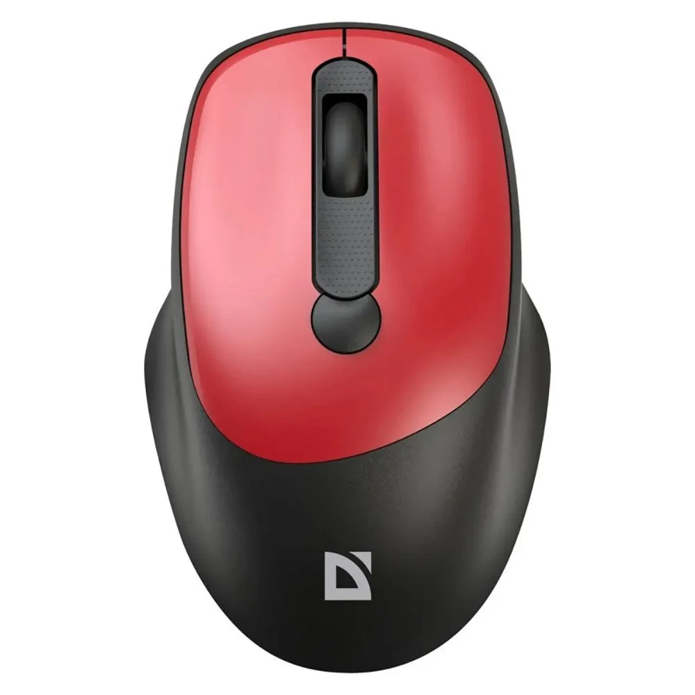 Мышь Defender Feam MM-296, Red, Wireless, Optical, 1600dpi, 1 x AA, USB