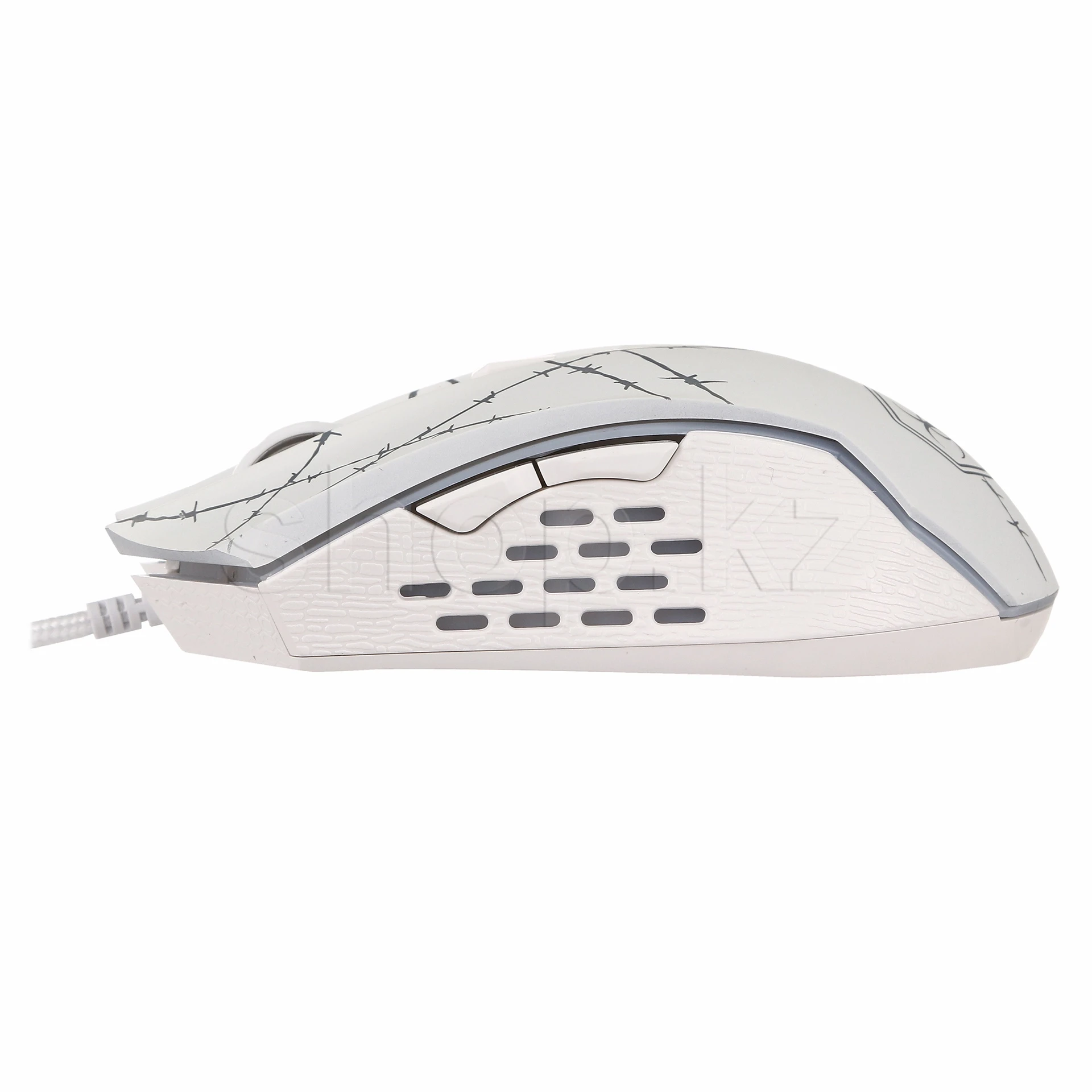 Мышь Defender Forced GM-020L, White, Wired, Gaming, Optical, 3200dpi, Backlight, USB + коврик — 3