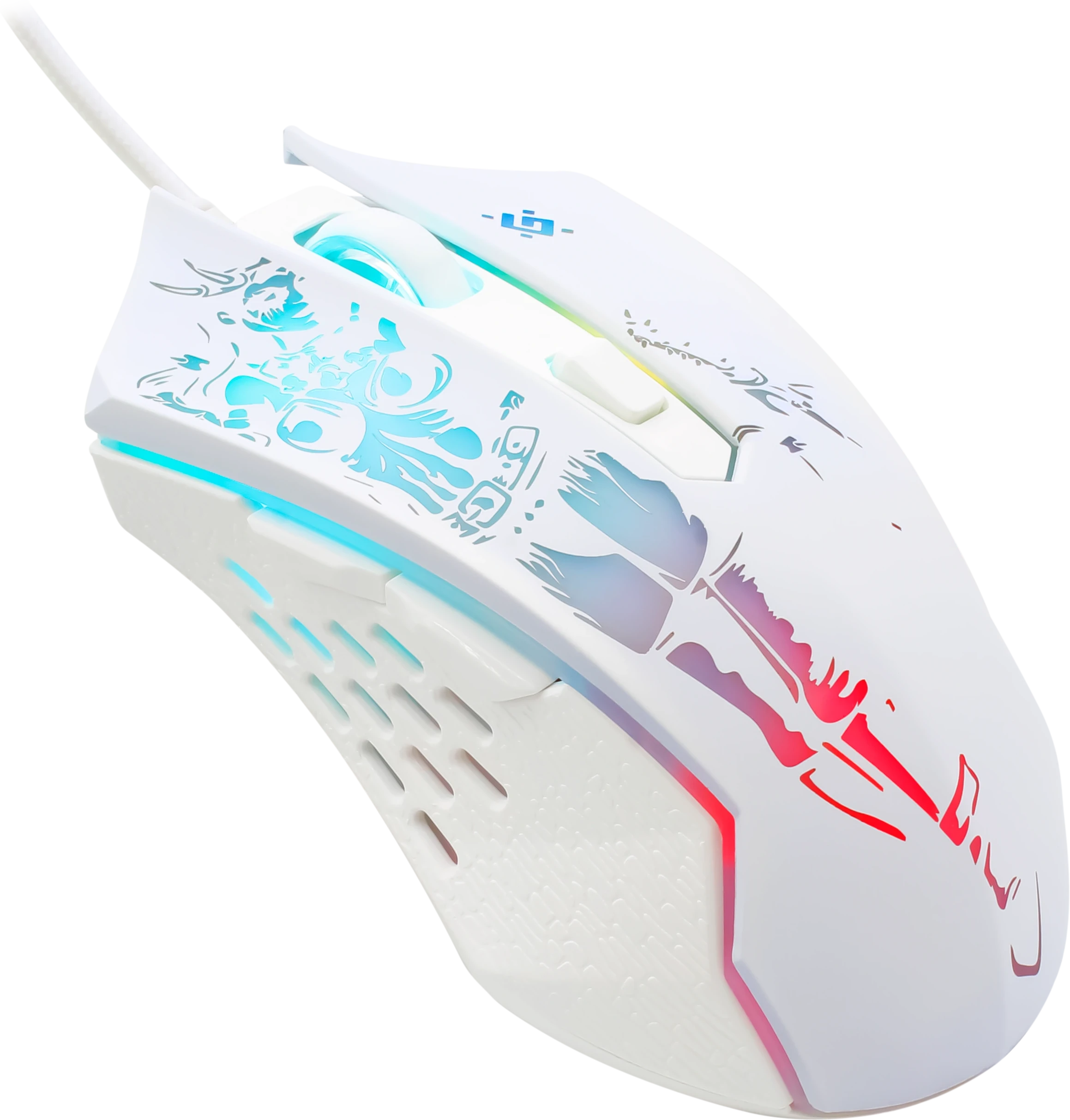 Мышь Defender Sin'Sister GM-933, White, Wired, Gaming, Optical, 7200dpi, Backlight, USB + коврик — 2
