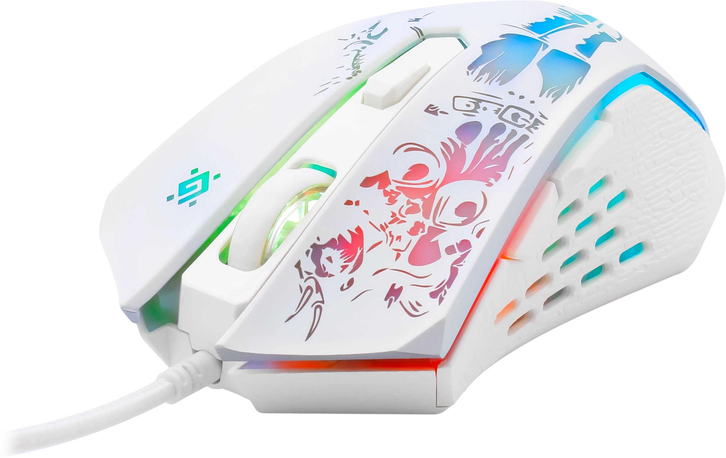 Мышь Defender Sin'Sister GM-933, White, Wired, Gaming, Optical, 7200dpi, Backlight, USB + коврик — 4