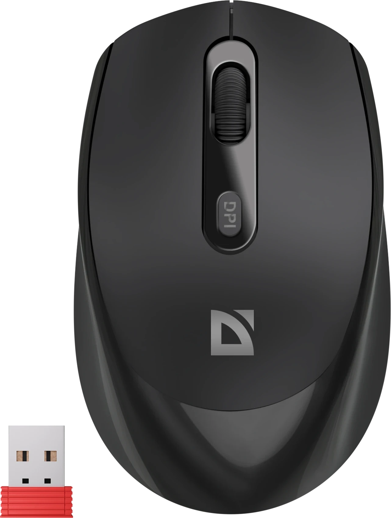 Мышь Defender Vision MS-376, Black, Wireless, Optical, 1600dpi, 500mAh, USB