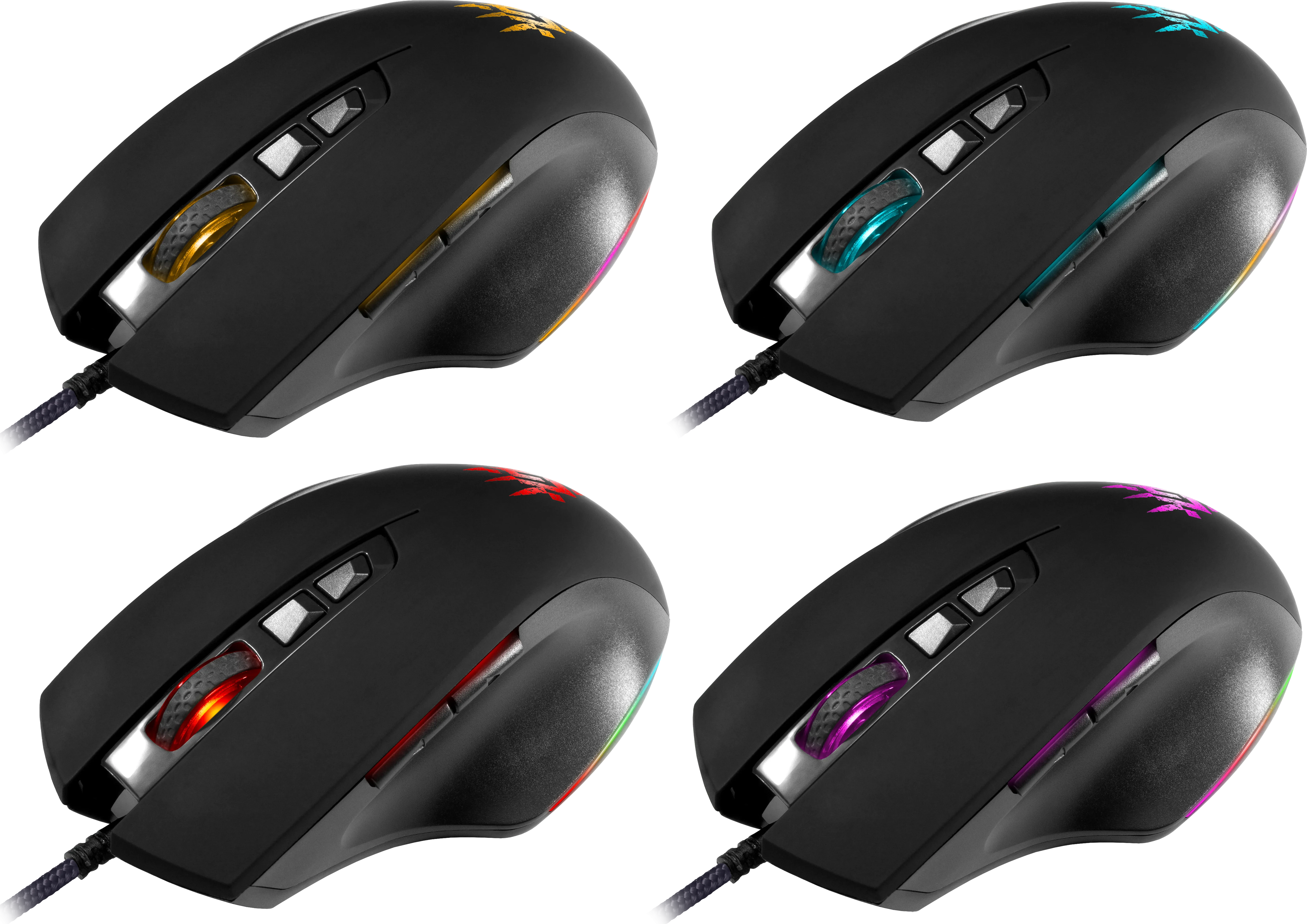 Мышь Defender Wolverine GM-700L, Black, Wired, Gaming, Optical, 12800dpi, Backlight, USB — 5