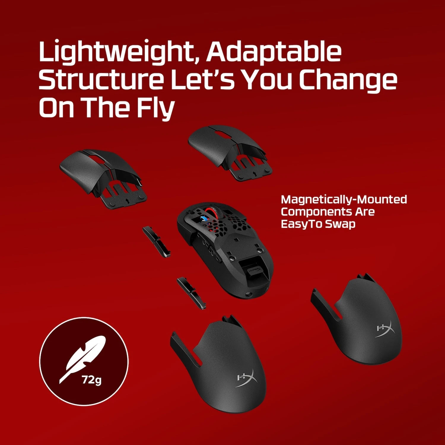 Мышь HyperX Pulsefire Saga Pro, Black, Wireless, Gaming, Optical, 32000dpi, USB — 2