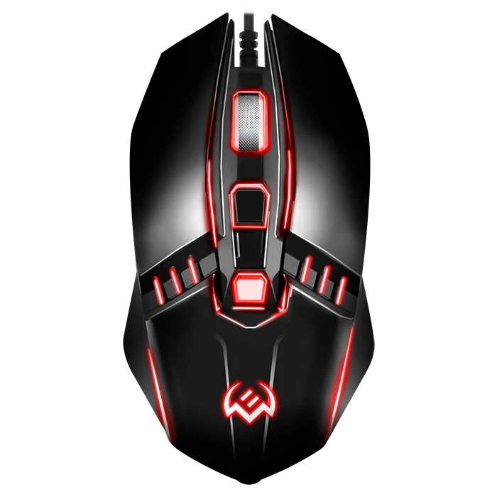 Мышь Sven RX-200, Black, Wired, Optical, 1600dpi, Backlight, USB — 3