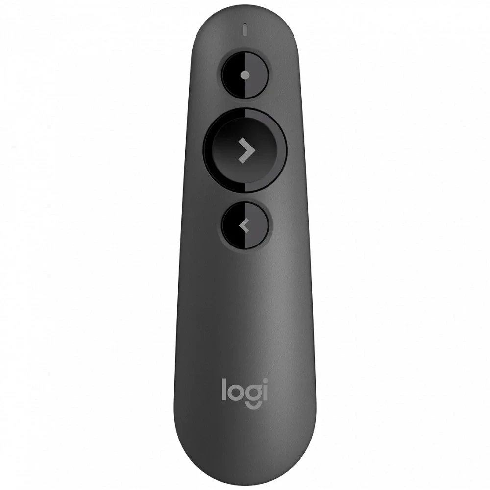 Презентер Logitech R500s, Graphite, Wireless, 3 кнопки, указка, 1 x AAA, USB — 2