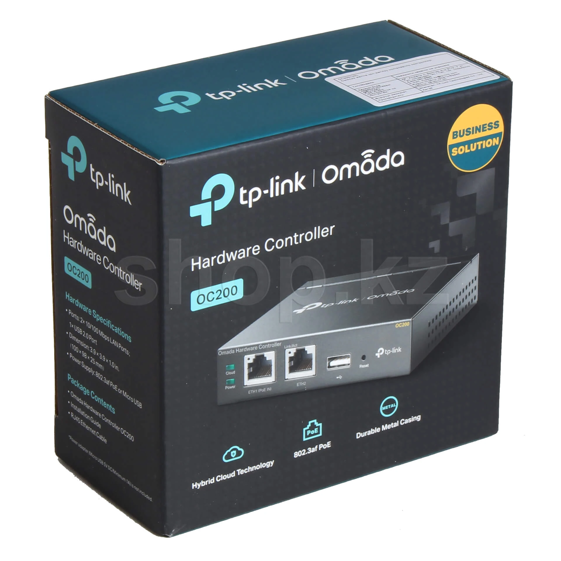 Wi-Fi контроллер TP-Link Omada OC200, 802.3af/at PoE, 2xRJ-45 10/100, USB 2.0, microUSB — 5