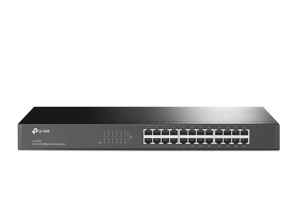 Switch 24 port TP-Link TL-SF1024, 24x10/100 Mbps, 10/100 Мбит/с Fast Ethernet, MDI/MDIX