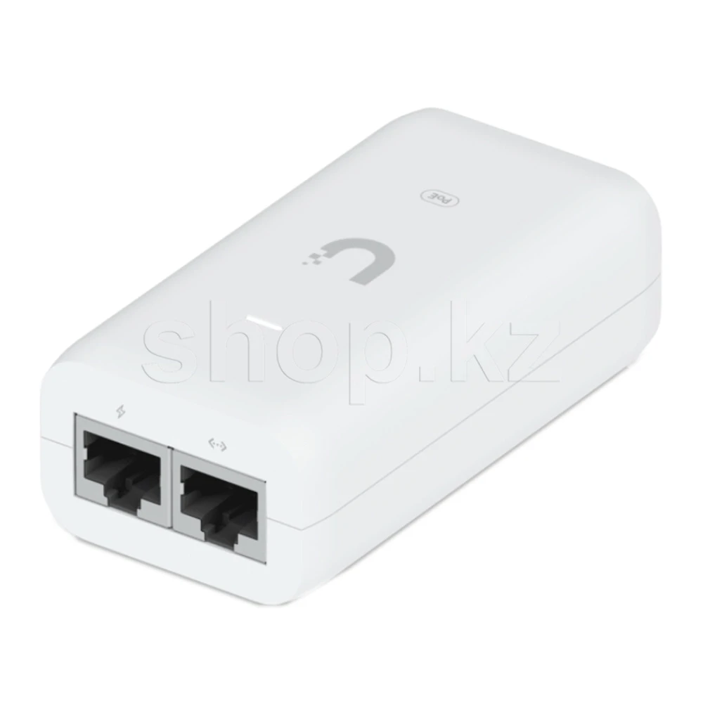 Адаптер PoE Ubiquiti Gigabit U-PoE+, 30Вт, 60В, 10/1000Mbps Ethernet
