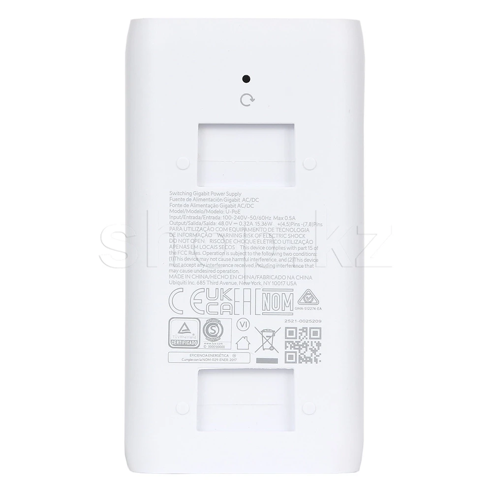 Адаптер PoE Ubiquiti Gigabit U-PoE+, 30Вт, 60В, 10/1000Mbps Ethernet — 4