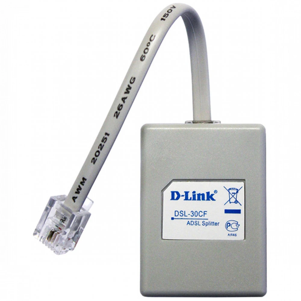 Сплиттер D-Link DSL-30CF/RS, RJ-11 — 3