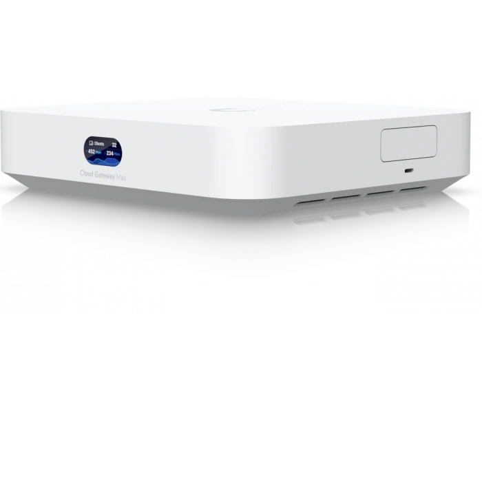 Шлюз Ubiquiti UCG-Max, 2.5 Гбит/с, 3GB DDR4, 512GB SSD, BT, 4xLAN, 1xWAN
