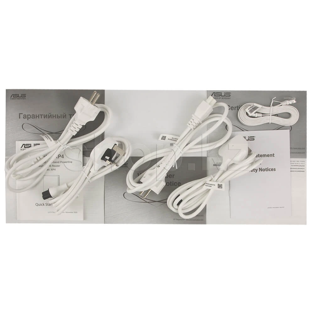 Беспроводная MESH-система Asus ZenWiFi AX Hybrid XP4 (2-PK), 574+1201Мбит/с, 2.4+5GHz, 1xWAN, 2xGLAN — 4
