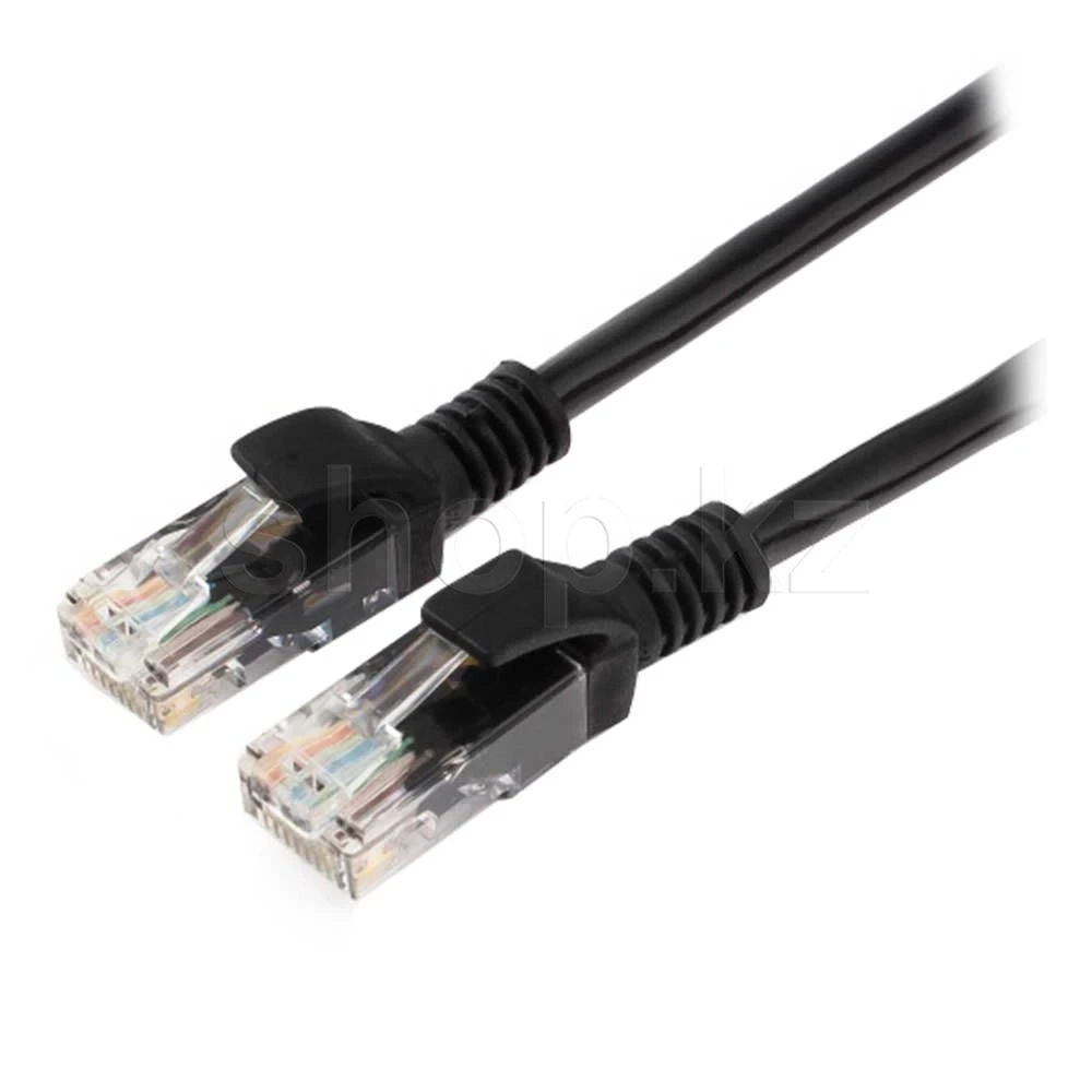 Patch cord RJ-45 5е cat Cablexpert PP10-15M/BK, UTP, 15m, OEM, Black