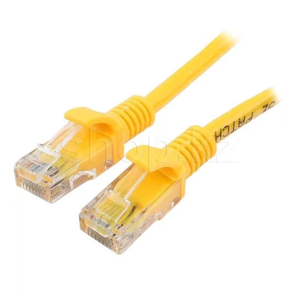 Patch cord RJ-45 5е cat Cablexpert PP10-2M/Y, UTP, 2m, OEM, Yellow