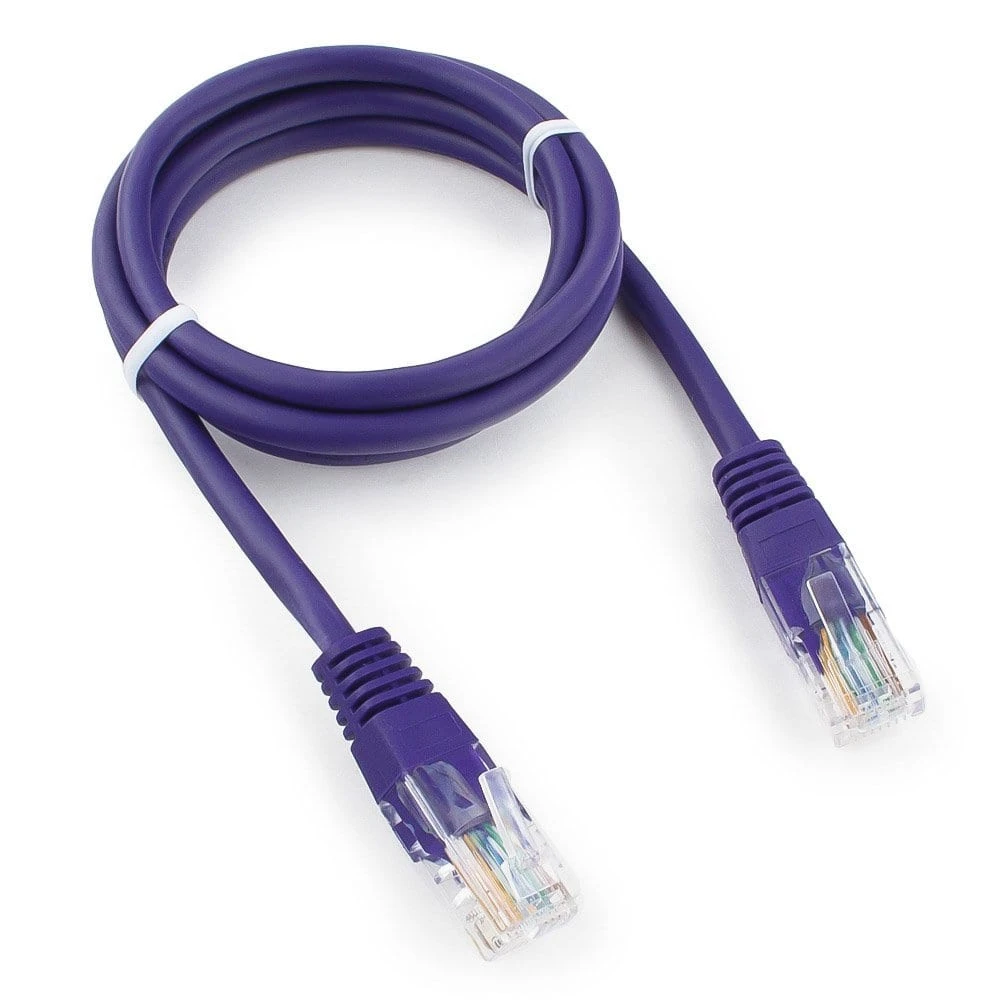 Patch cord RJ-45 5е cat Cablexpert PP12-0.5M/V, UTP, 0.5m, Violet — 3