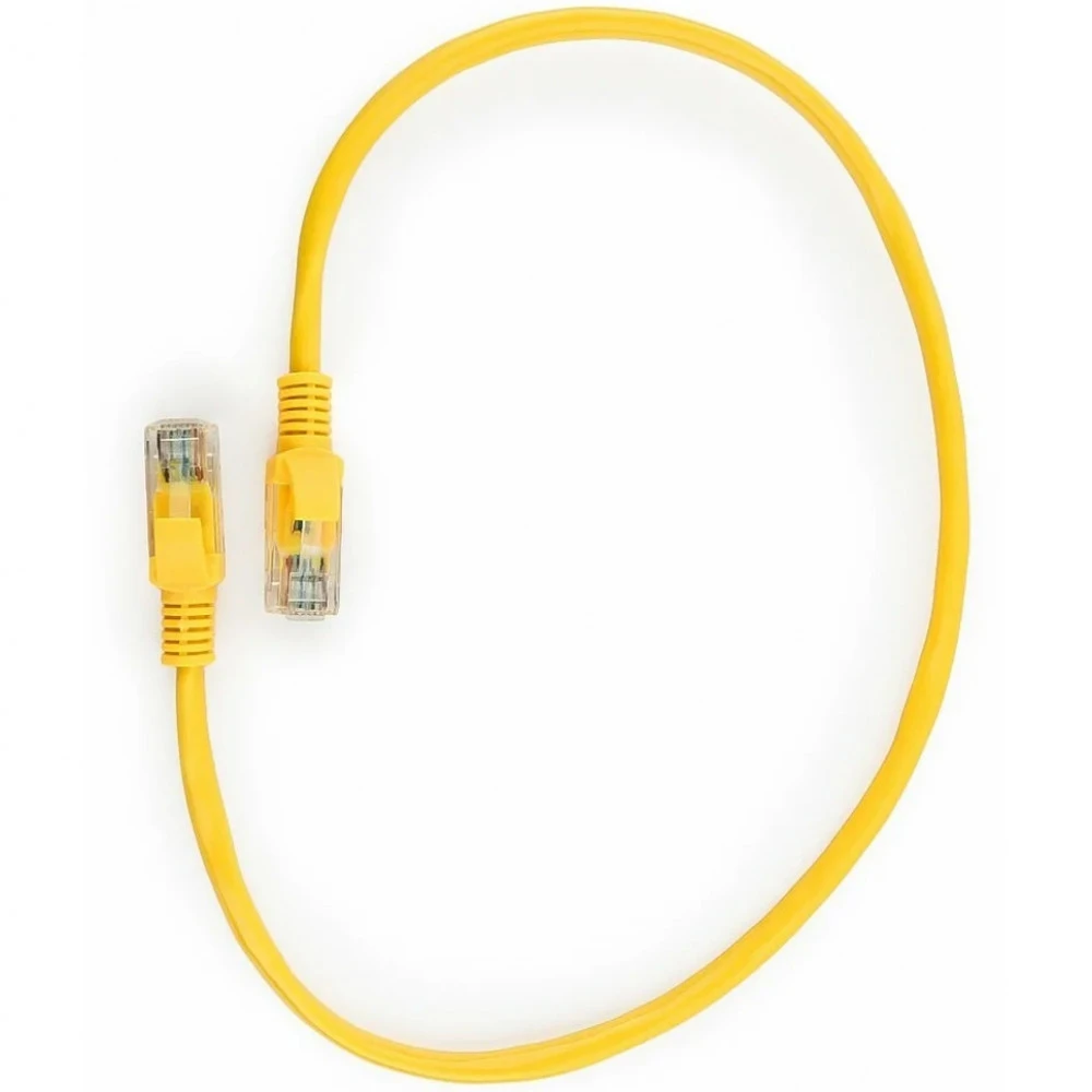Patch cord RJ-45 5е cat Cablexpert PP12-0.5M/Y, UTP, 0.5m, Yellow — 3