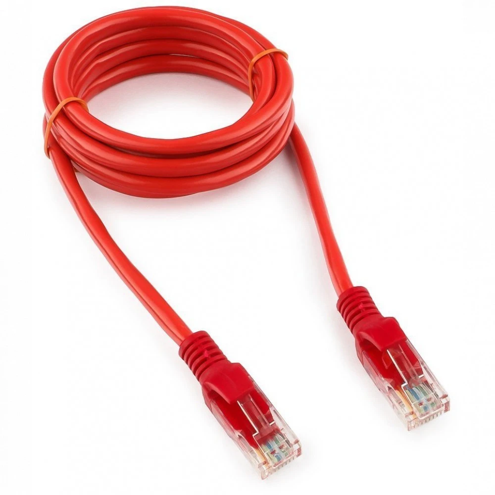 Patch cord RJ-45 5е cat Cablexpert PP12-1.5M/R, UTP, 1.5m, Red — 3
