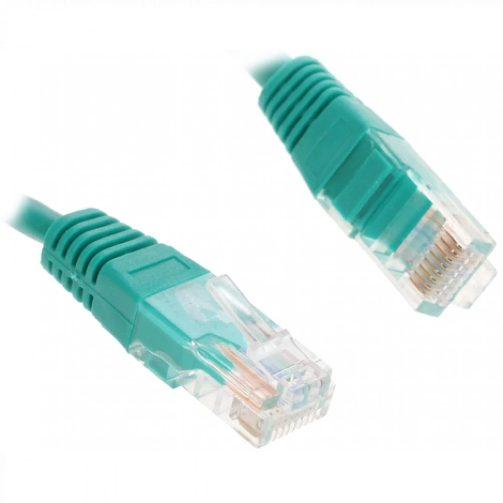 Patch cord RJ-45 5е cat Cablexpert PP12-1M/G, UTP, 1m, Green — 3