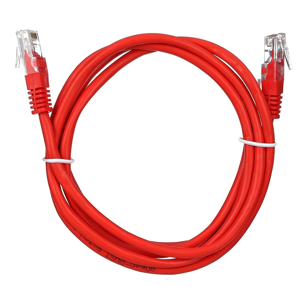 Patch cord RJ-45 5е cat Cablexpert PP12-1M/R, UTP, 1m, Red — 3