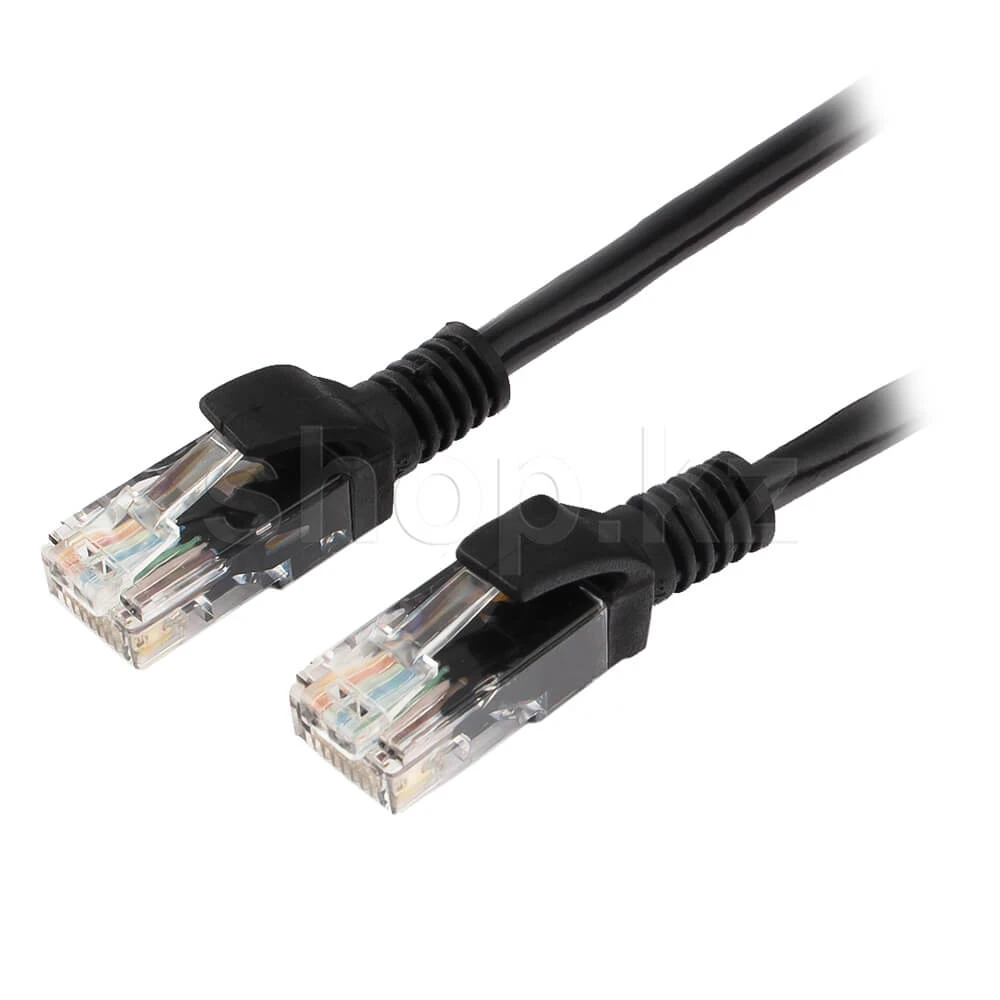 Patch cord RJ-45 5е cat Cablexpert PP12-7.5M/BK, UTP, 7.5m, Black