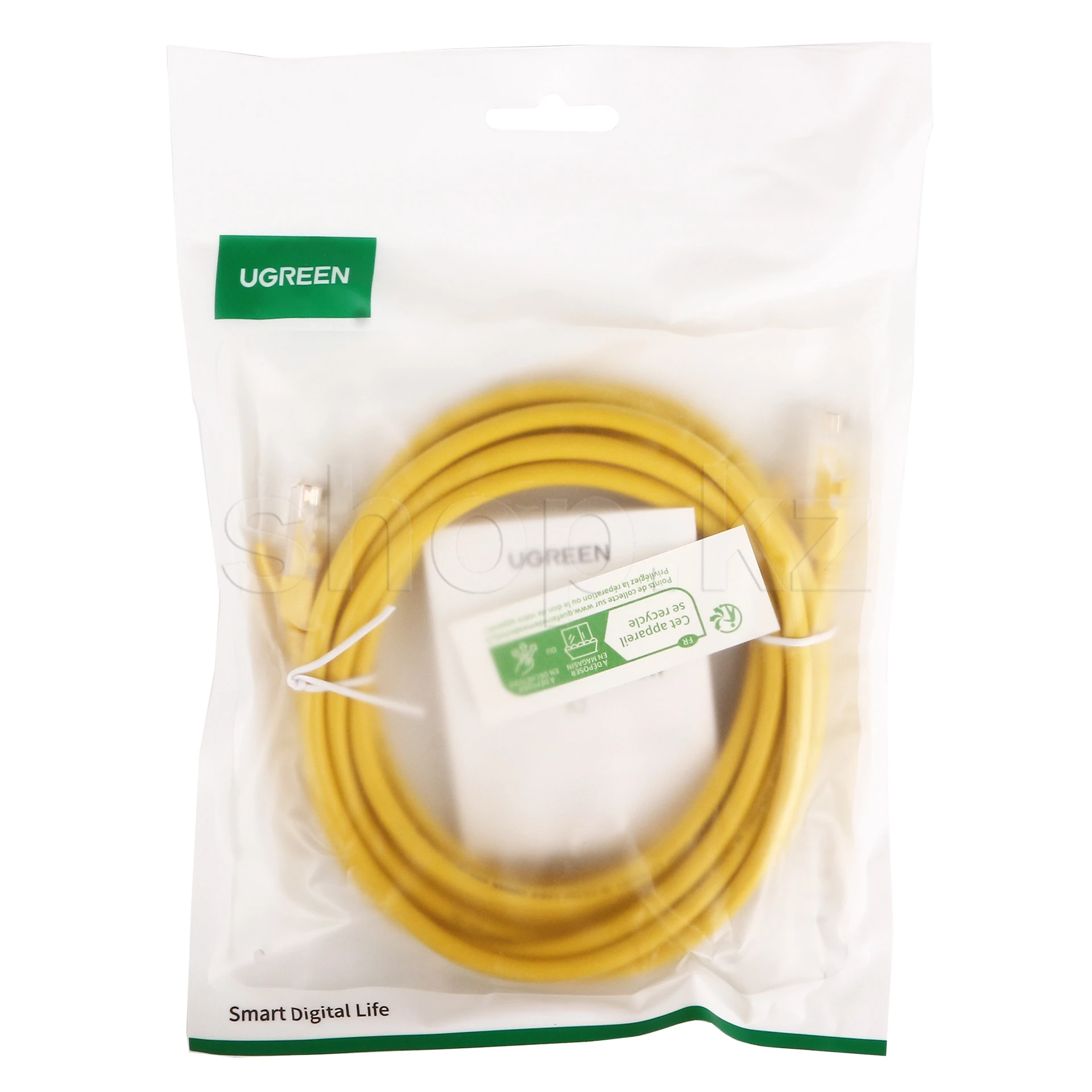 Patch cord RJ-45 5е cat Ugreen, UTP, 3m, OEM, Yellow — 3
