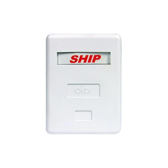 Розетка 1-port RJ-45 FTP SHIP A-185-1, Cat.6