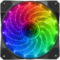 Вентилятор для корпуса GameMax FN-12Rainbow-M ARGB, 12cm, 3pin+Molex, 1100rpm, 53CFM, 24dB, Black