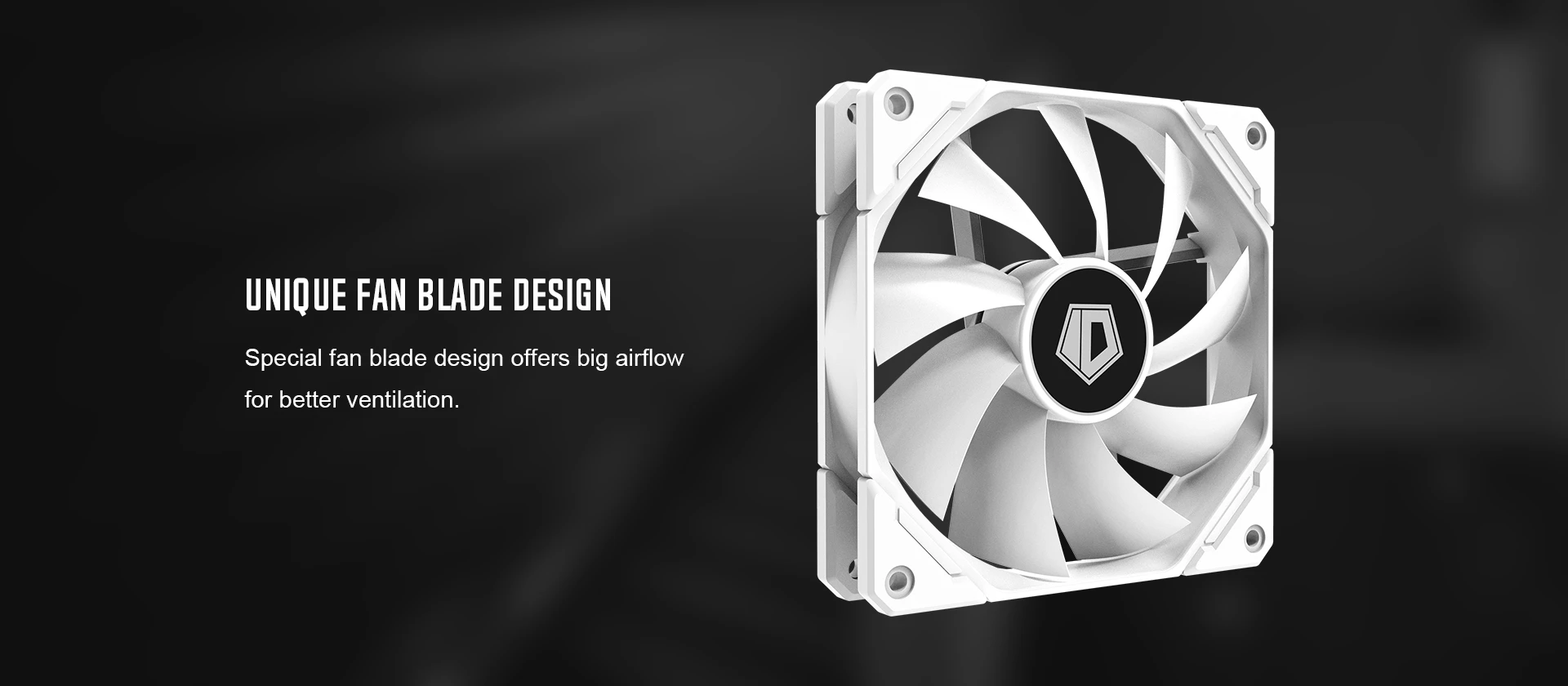 Вентилятор для корпуса ID-Cooling TF-12025-ARGB SNOW, 12cm, 4pin, 500-1500rpm, 68.2CFM, 30.5dB,White — 4
