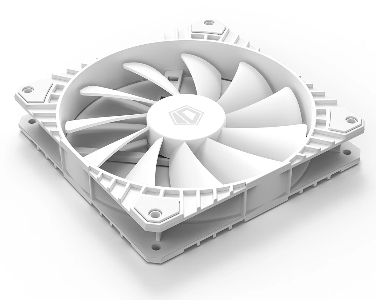 Вентилятор для корпуса ID-Cooling WF-14025-XT White V2, 14cm, 4pin, 800-1600rpm, 76.8CFM, 32.6dB — 4