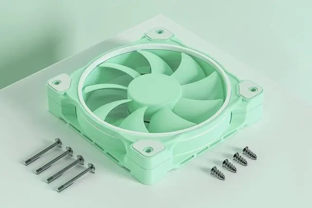 Вентилятор для корпуса ID-Cooling ZF-12025, 12cm, 4pin, 900-2000rpm, 55.2CFM, 33.5dB, Mint Green — 2