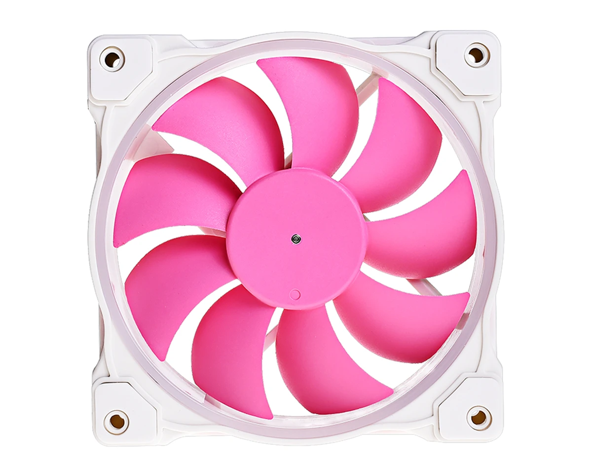 Вентилятор для корпуса ID-Cooling ZF-12025, 12cm, 4pin, 900-2000rpm, 55.2CFM, 33.5dB, Piglet Pink