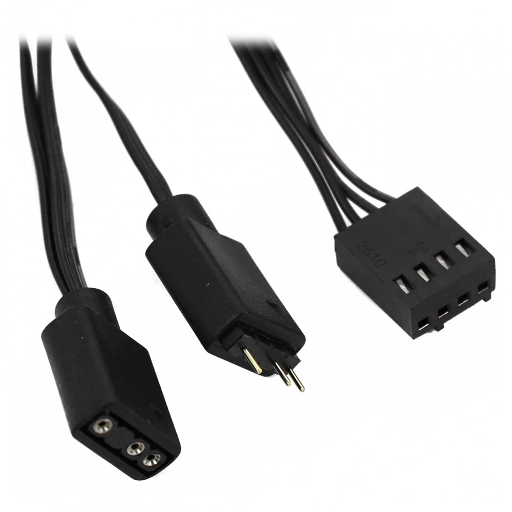 Держатель для видеокарт OCPC Pole P1 ARGB, 4 pin, высота 5 - 250mm, Black — 2