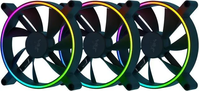 Комплект вентиляторов для корпуса Razer Kunai Chroma,3x14сm, 3+4pin, 500-21600 rpm, 50.5CFM