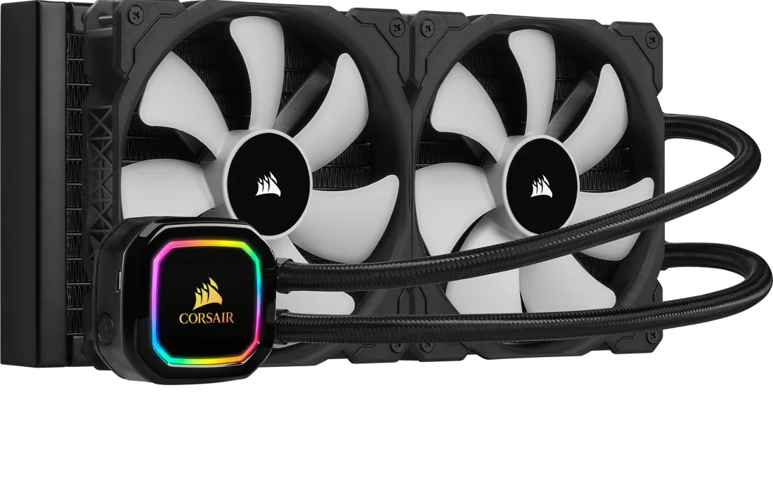СЖО Corsair iCUE H115i RGB Pro XT, S115X/1366/2011/2066/AM4, 2x14cm,3+4pin+SATA,400-2000rpm,36dB
