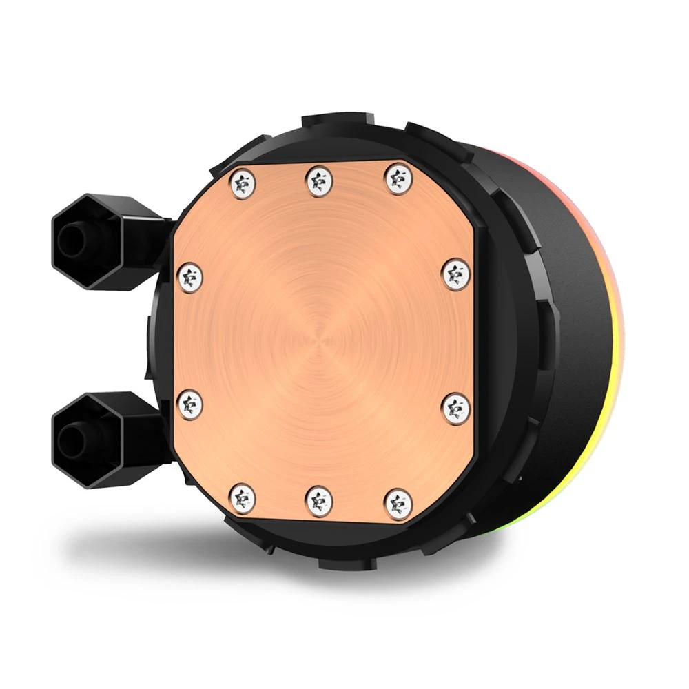 СЖО Sharkoon S70 RGB, S115X/1200/1366/1700/2011/AM4/AM5/TR4, 2x12cm, 4pin, Al-Cu, 600-2000rpm, 35dB — 5