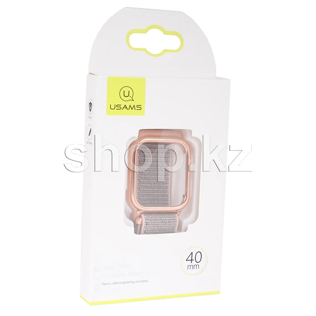 Ремешок для смарт-часов Apple Watch 4, 40mm, Usams, Pink Gold — 2