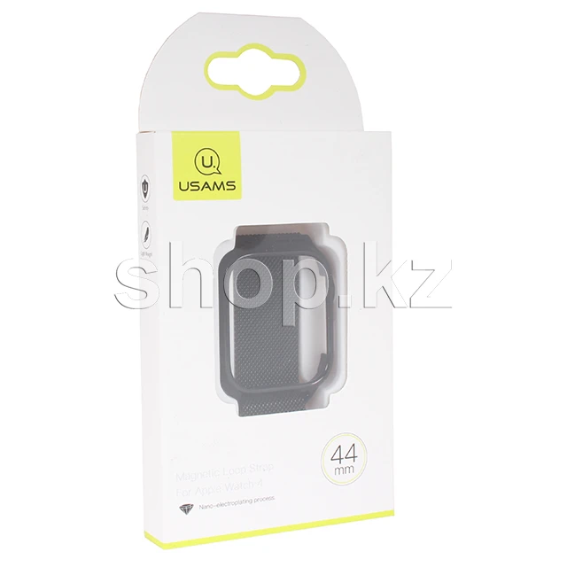 Ремешок для смарт-часов Apple Watch 4, 44mm, Usams, сталь, Black — 2