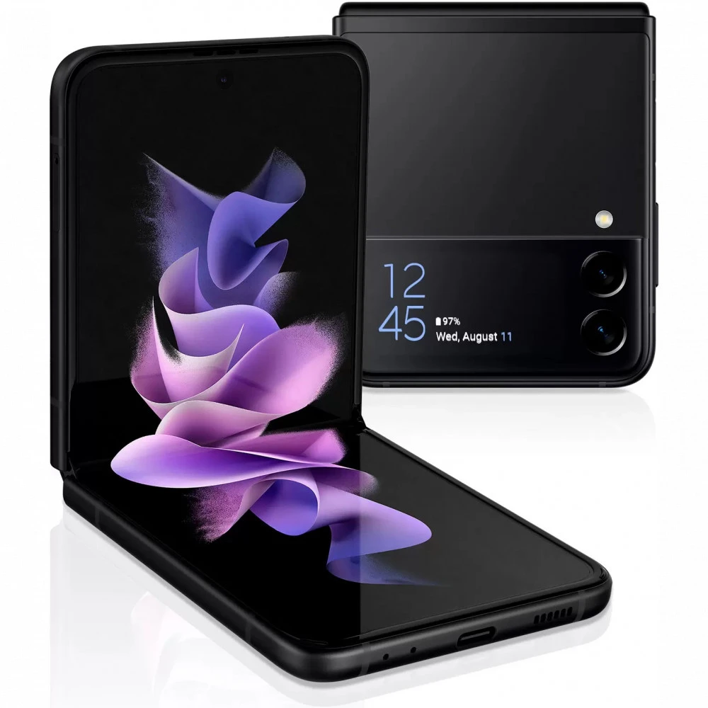 Смартфон Samsung Z Flip3 5G SM-F711B, 888 8/128GB, 6.7"AMOLED, 2640x1080, BT5.1, NFC,SIM+eSIM, Black
