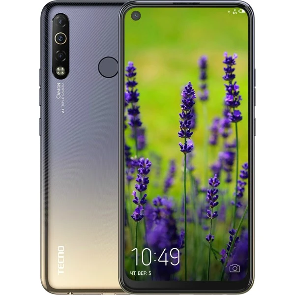 Смартфон Tecno Camon 12 Air, A22 3/32GB, 6.55"IPS, 1600x720, BT5.0, 2xSIM+microSD, Alpenglow Gold