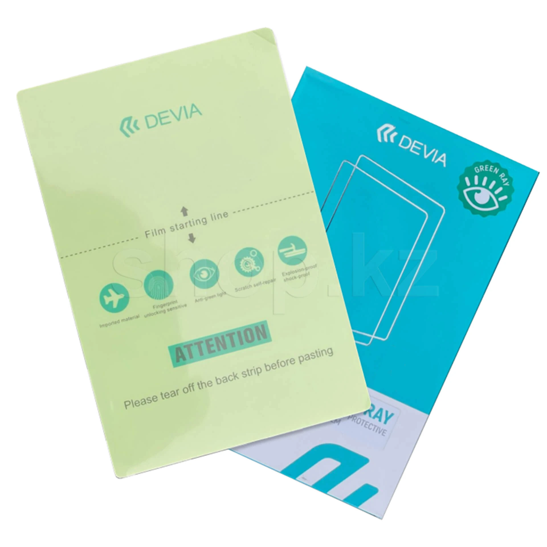 Бронепленка ТПУ Devia для смартфонов, Green Ray Front Film, 0.13mm, глянцевая (50PCS)