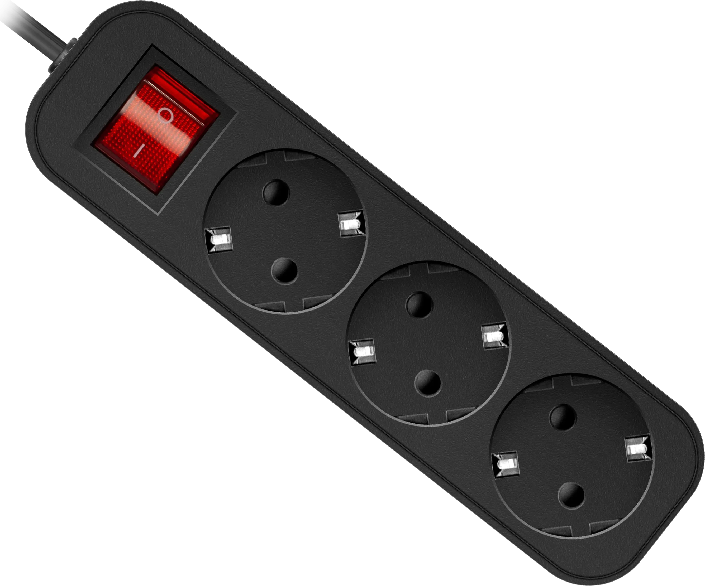 Сетевой фильтр Defender G330, 3 розетки, 3м, заземление, Black