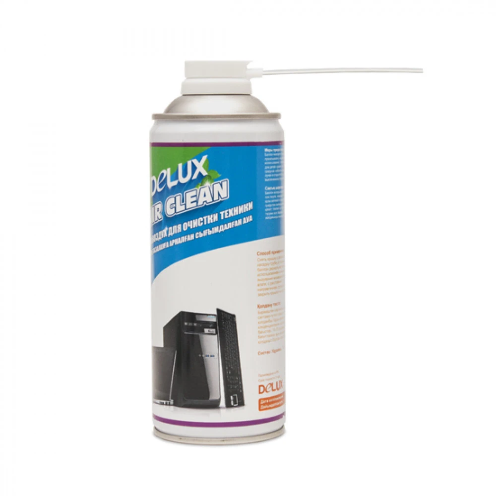 Сжатый воздух для чистки Delux Air Clean, 400мл, для техники — 3