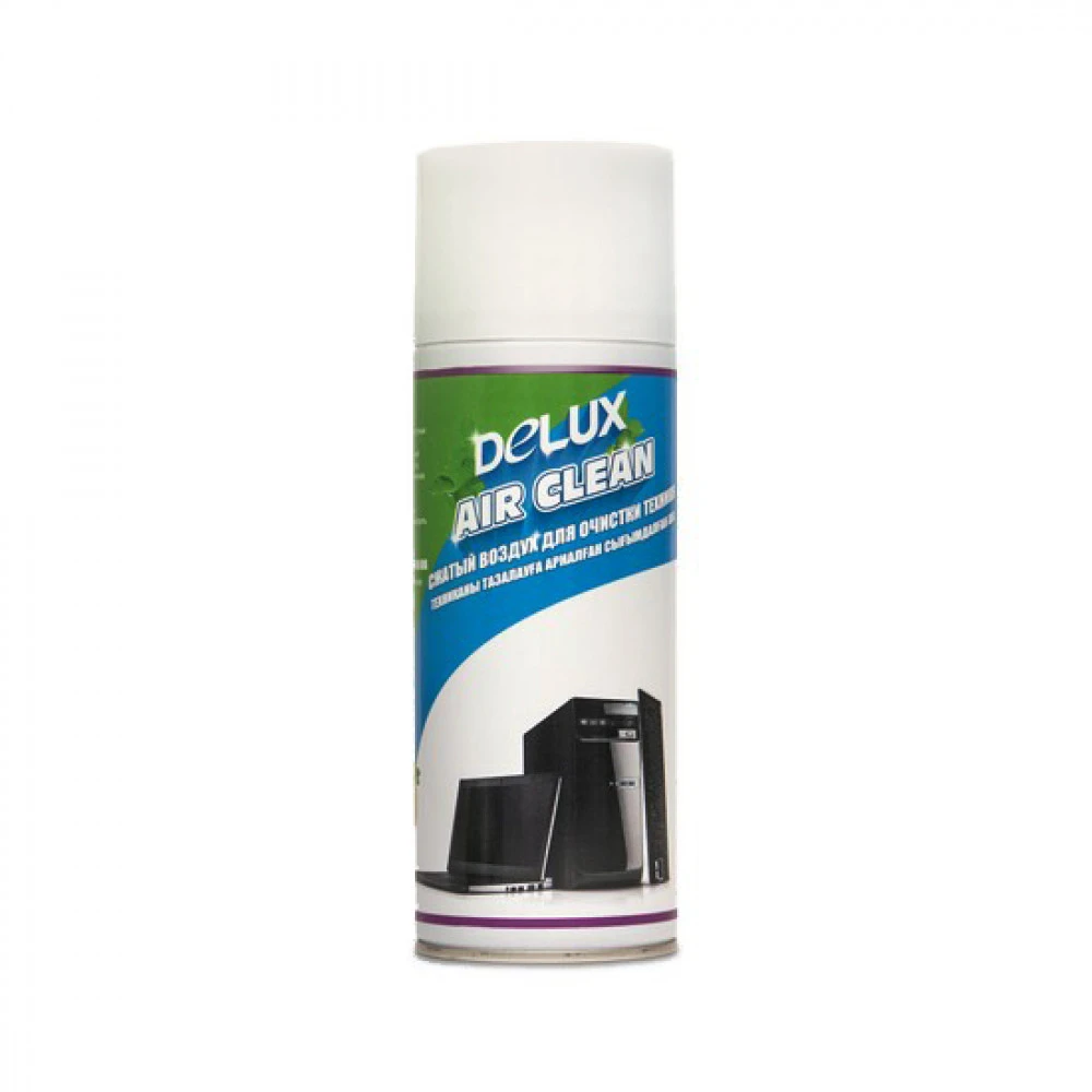 Сжатый воздух для чистки Delux Air Clean, 400мл, для техники — 5