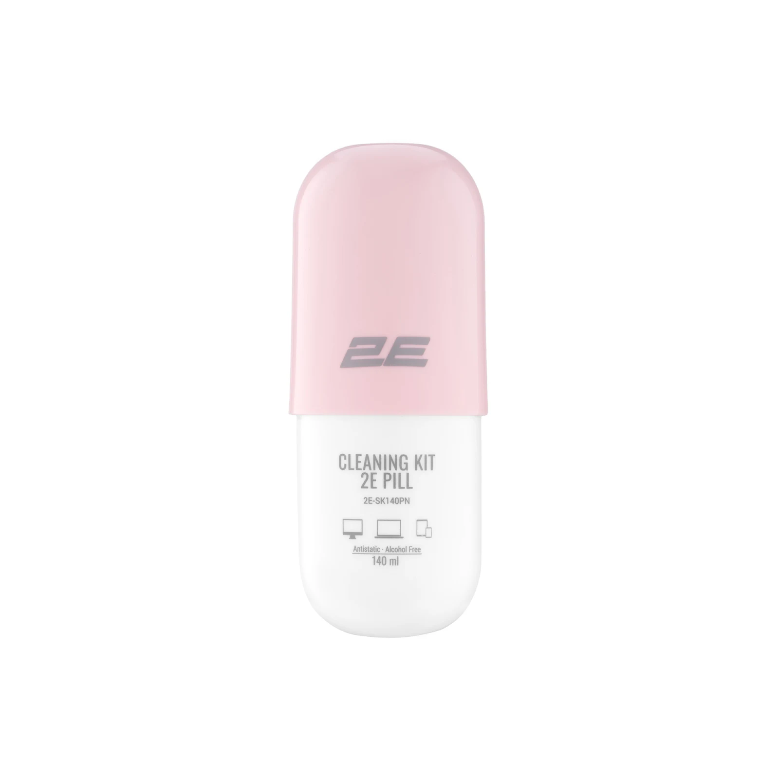 Чистящий набор 2E, спрей 140мл + салфетка, White/Pink